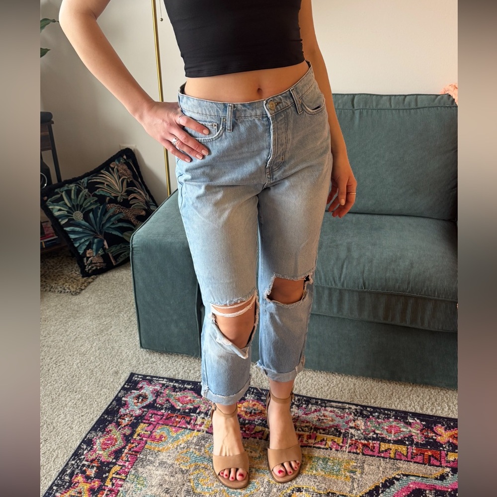 BDG Light Blue Straight Leg Jeans